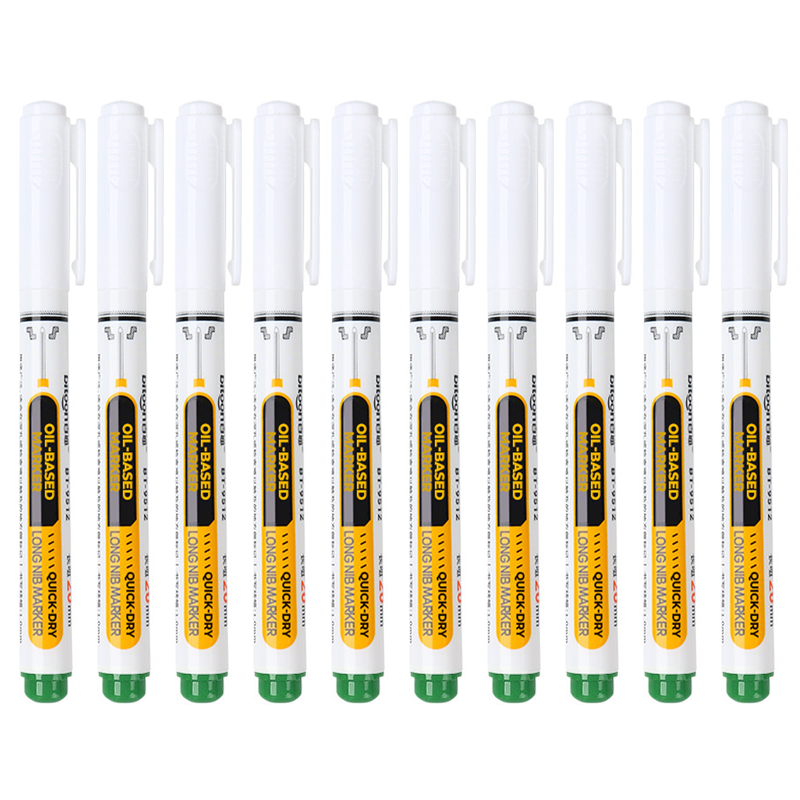 Mark Any Surface Instantly! No-Dry Cap-Off Oil-Based Marker
