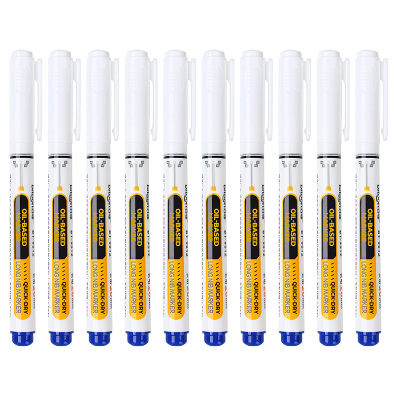 Mark Any Surface Instantly! No-Dry Cap-Off Oil-Based Marker