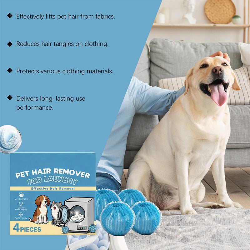 Catch Pet Hair Instantly! No-Snag Reusable Laundry Balls