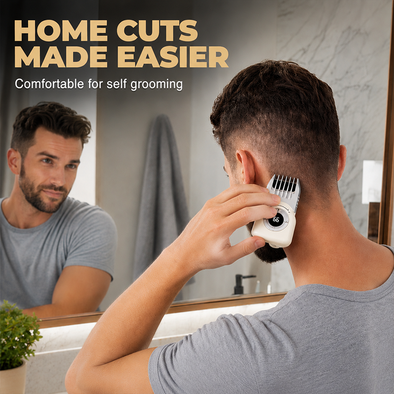 Trim Hair Anywhere Instantly! Washable No-Cord Dial Clipper