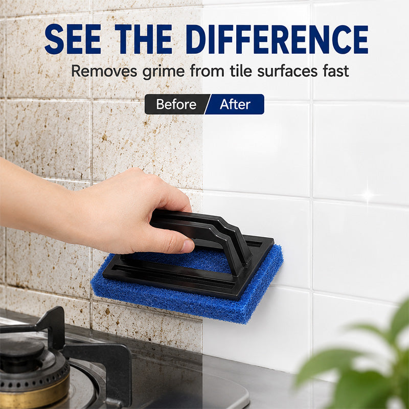 Wipe Grime Instantly! No-Scratch Foaming Handheld Sponge