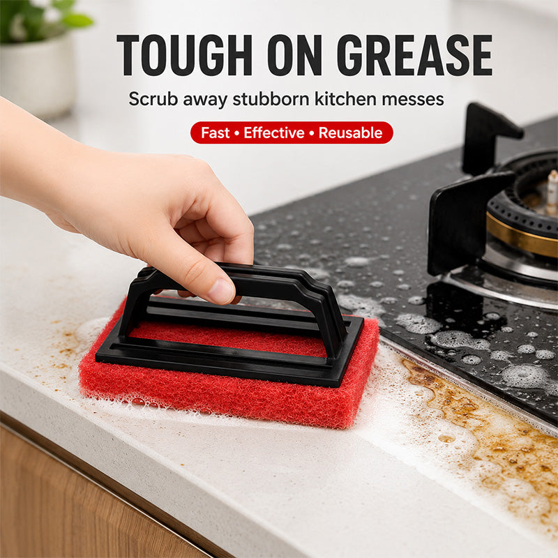 Wipe Grime Instantly! No-Scratch Foaming Handheld Sponge