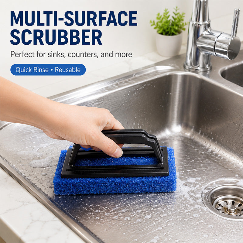 Wipe Grime Instantly! No-Scratch Foaming Handheld Sponge