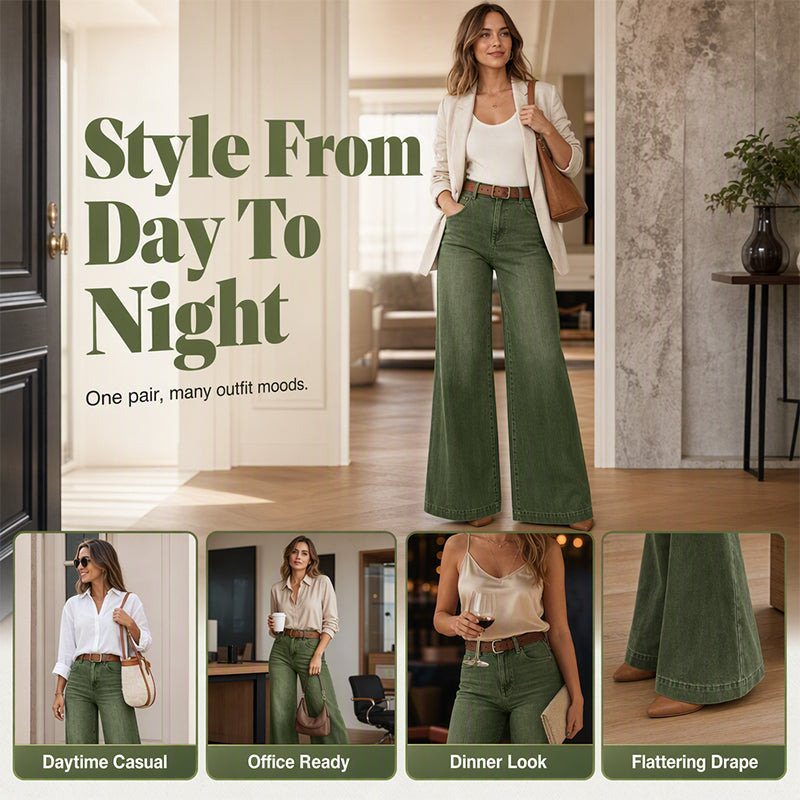 Look Taller Instantly! No-Fuss Wide-Leg Vintage Jeans