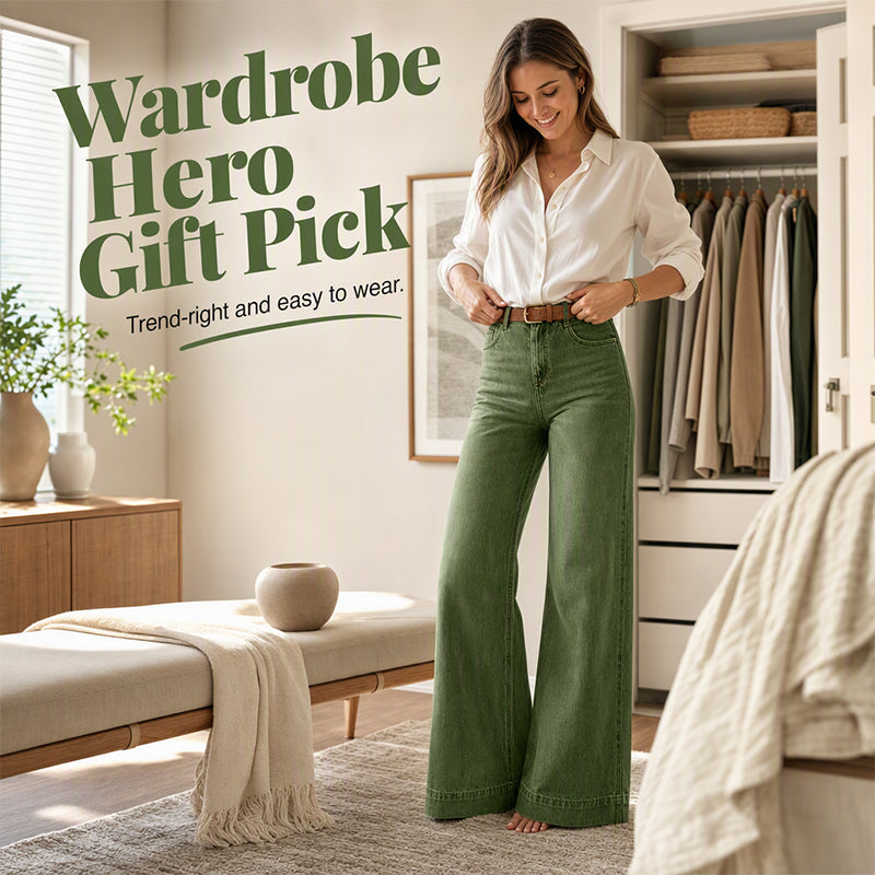 Look Taller Instantly! No-Fuss Wide-Leg Vintage Jeans