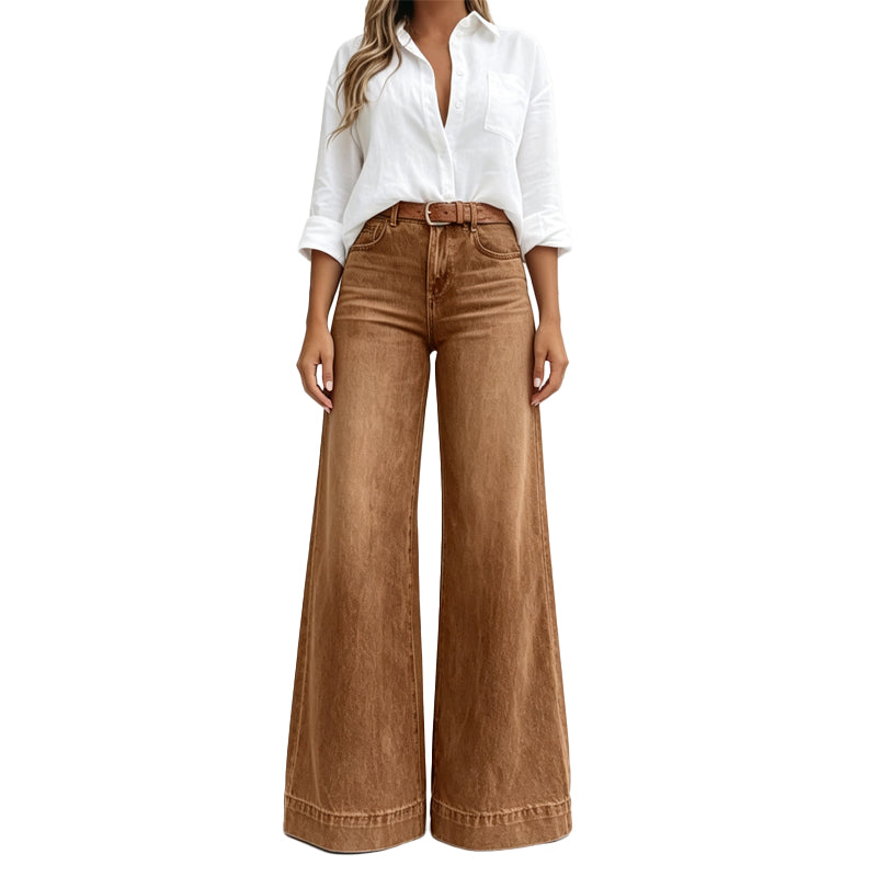 Look Taller Instantly! No-Fuss Wide-Leg Vintage Jeans