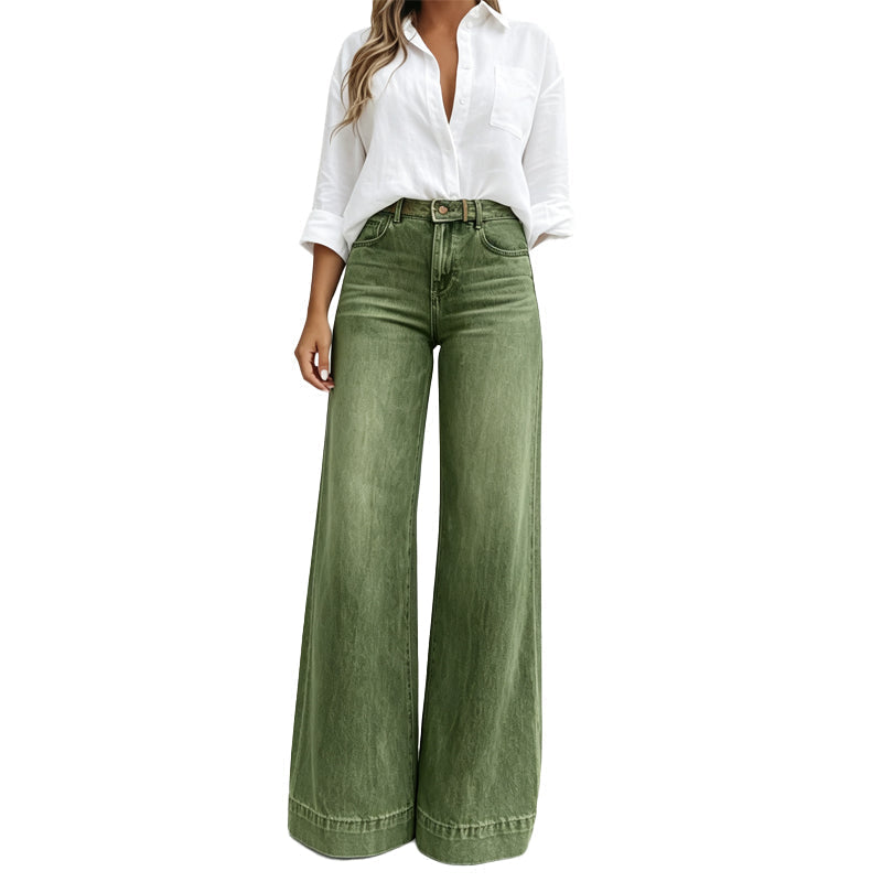 Look Taller Instantly! No-Fuss Wide-Leg Vintage Jeans