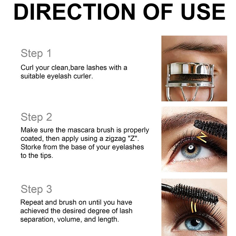 Build Fuller Lashes Instantly! No-Smudge Large-Brush Mascara