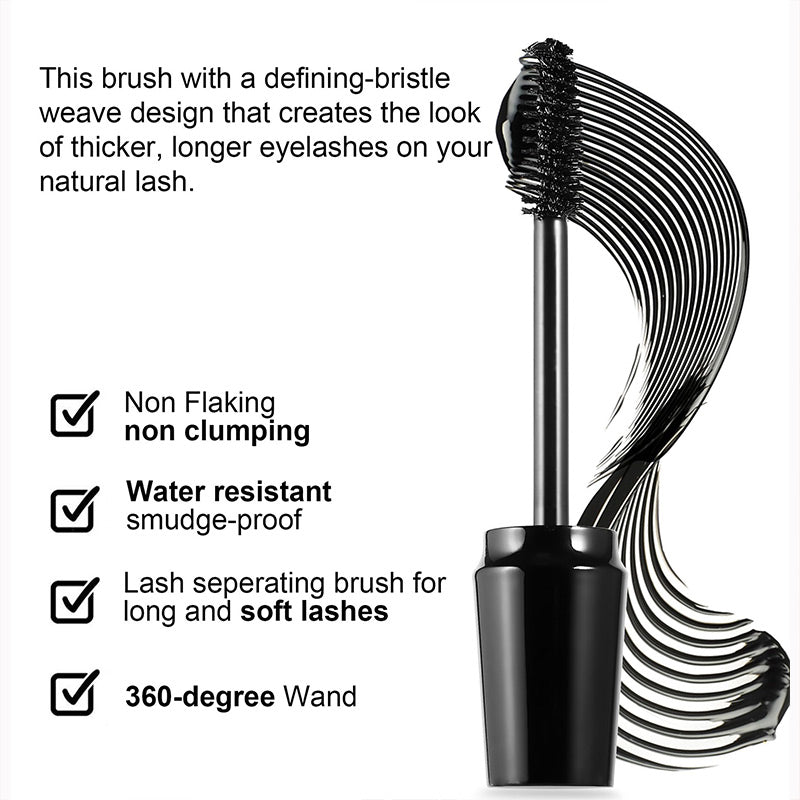 Build Fuller Lashes Instantly! No-Smudge Large-Brush Mascara
