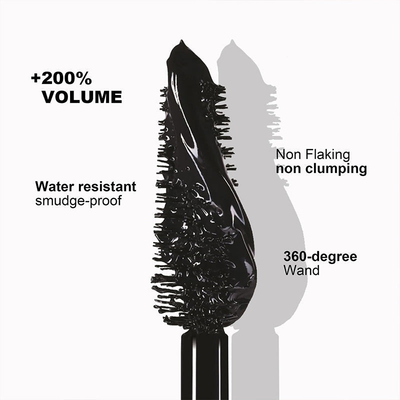 Build Fuller Lashes Instantly! No-Smudge Large-Brush Mascara
