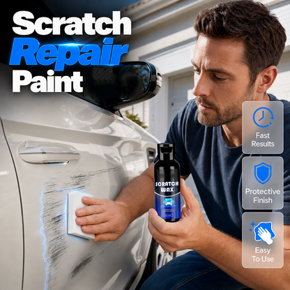 Hide Car Scratches Instantly! No-Mess Glossy Touch-Up Wax