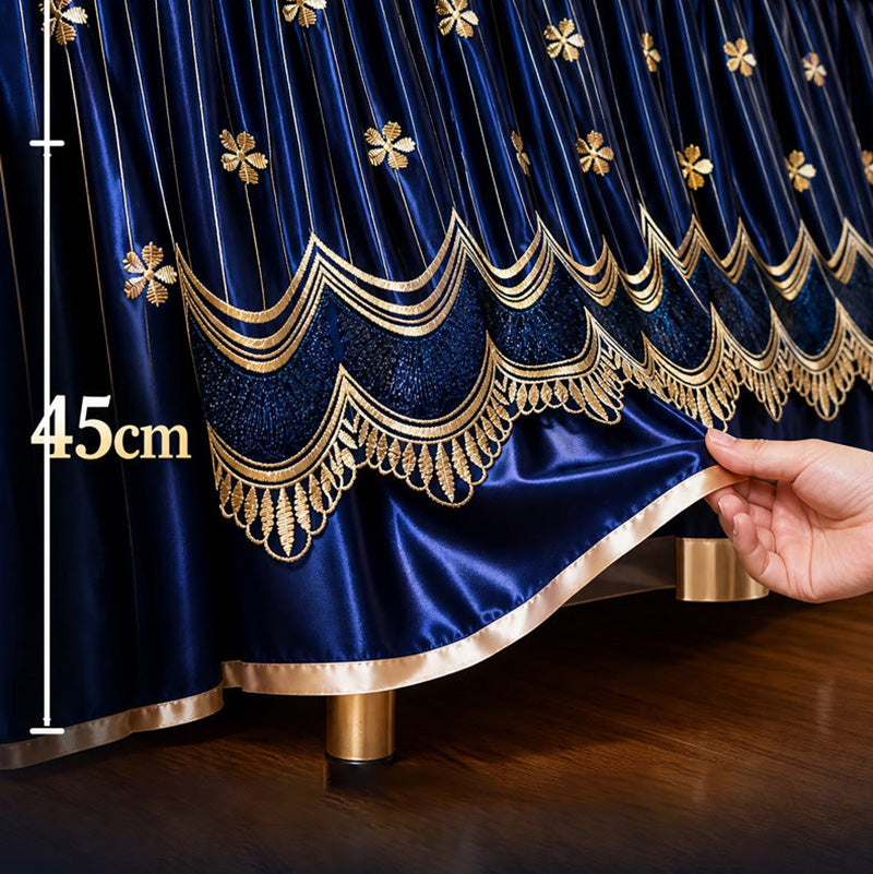 Hide Under-Bed Clutter Instantly! No-Slip Quilted Bed Skirt
