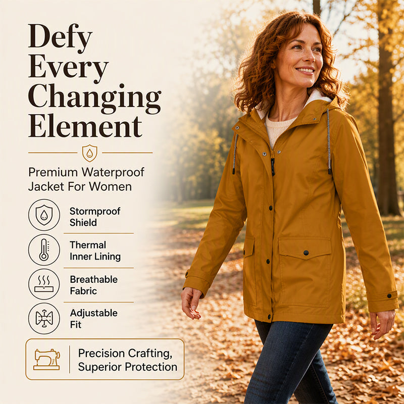 Defy Any Storm Instantly! No-Seep Thermal Hooded Jacket