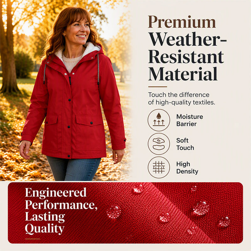 Defy Any Storm Instantly! No-Seep Thermal Hooded Jacket