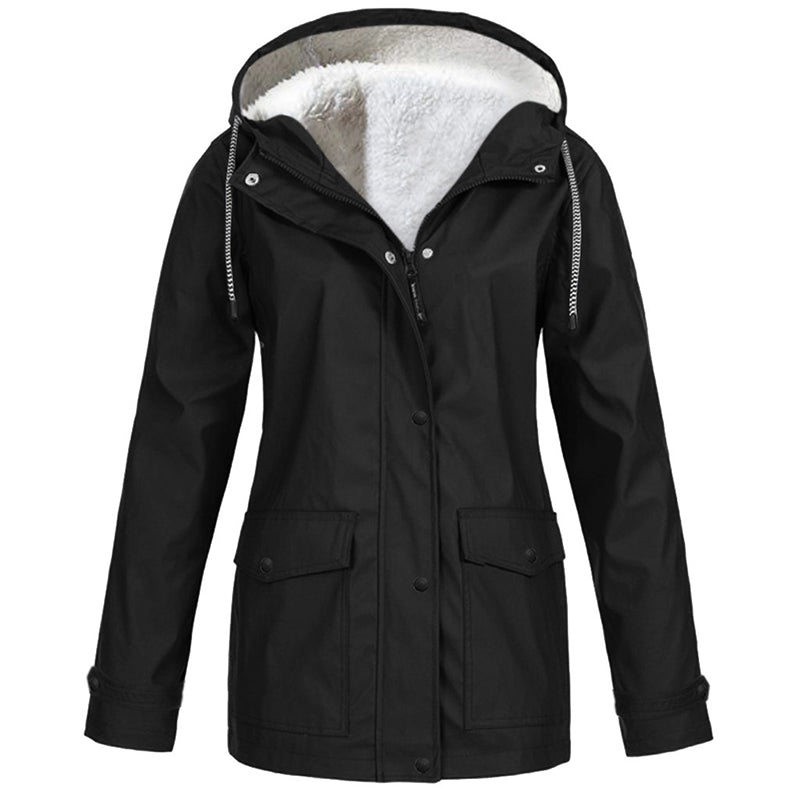 Defy Any Storm Instantly! No-Seep Thermal Hooded Jacket