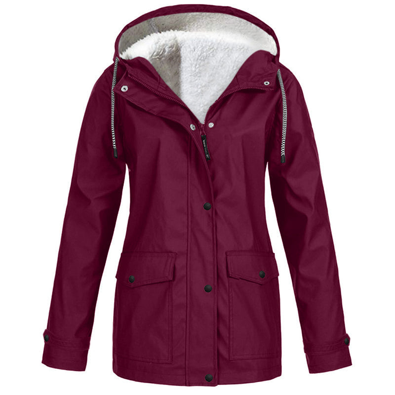Defy Any Storm Instantly! No-Seep Thermal Hooded Jacket