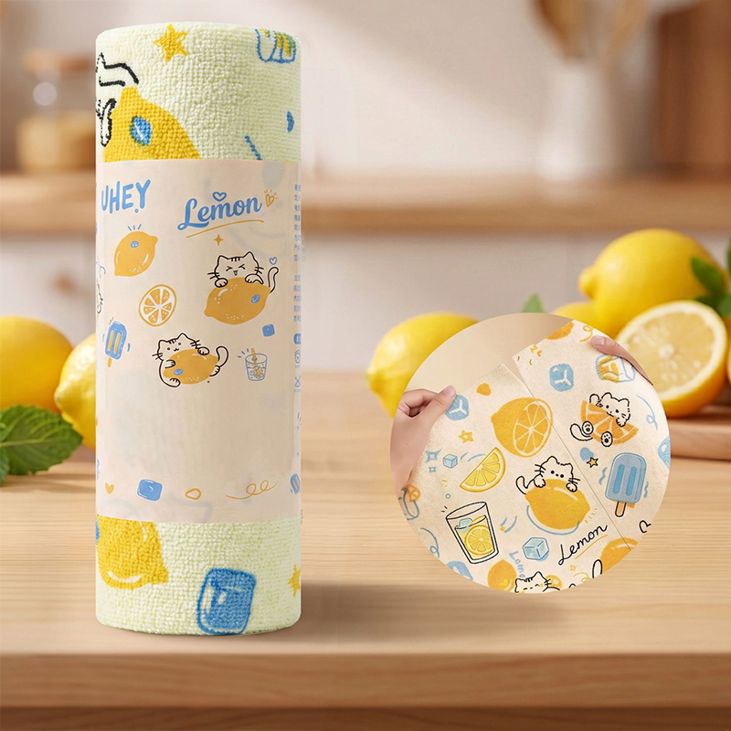 Wipe Spills Instantly! No-Streak Reusable Tear-Off Cleaning Cloths