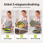 Drain Food Instantly! No-Mess 3-Piece Collapsible Colander Set