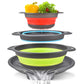 Drain Food Instantly! No-Mess 3-Piece Collapsible Colander Set