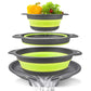 Drain Food Instantly! No-Mess 3-Piece Collapsible Colander Set