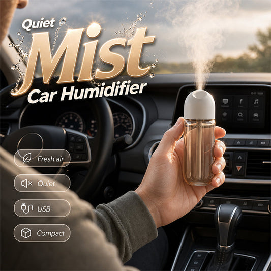 Humidify Any Car Instantly! No-Noise USB Cup-Holder Mist Diffuser