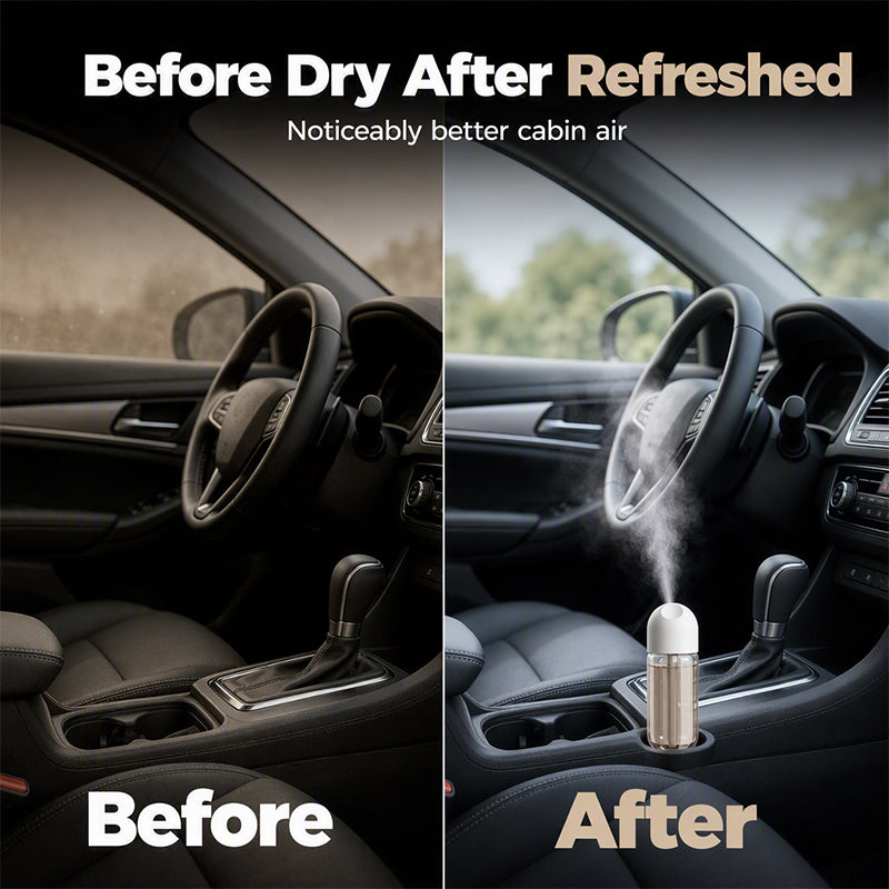 Humidify Any Car Instantly! No-Noise USB Cup-Holder Mist Diffuser