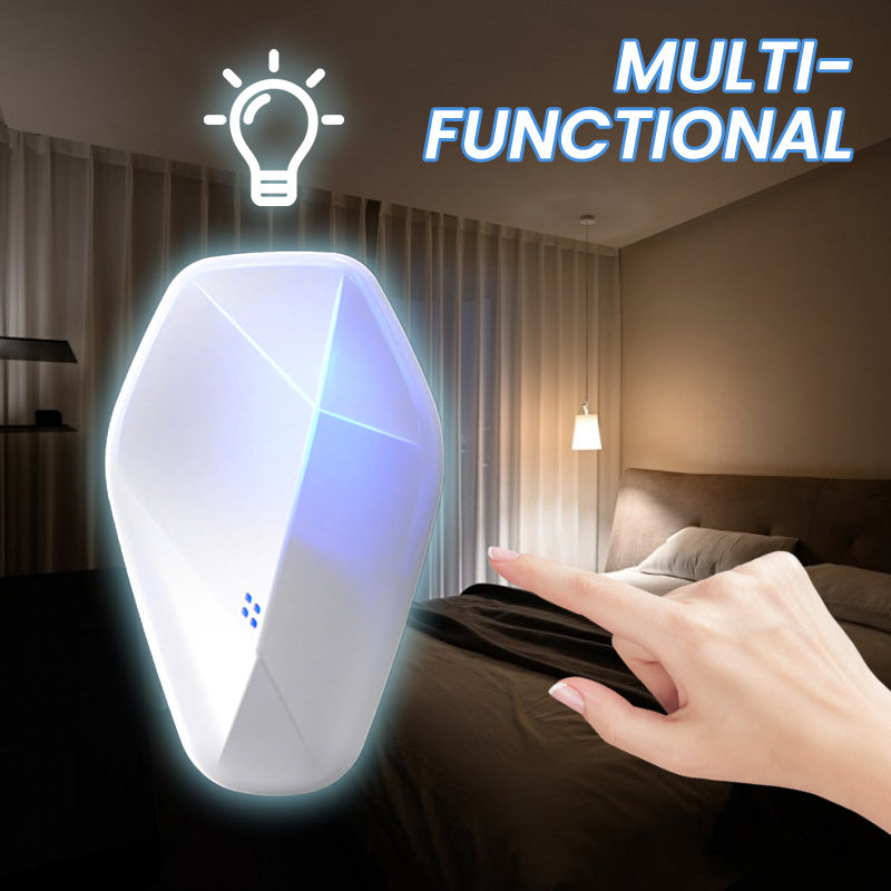 Repel Pests Instantly! No-Chemical Ultrasonic 3-in-1 Nightlight