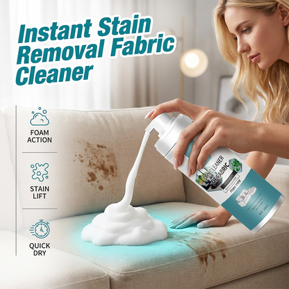 Lift Stains Instantly! No-Rinse Quick-Dry Fabric Foam Cleaner