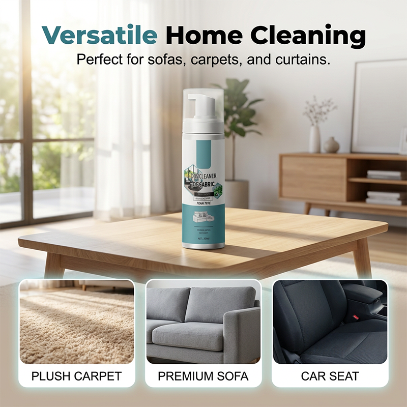 Lift Stains Instantly! No-Rinse Quick-Dry Fabric Foam Cleaner
