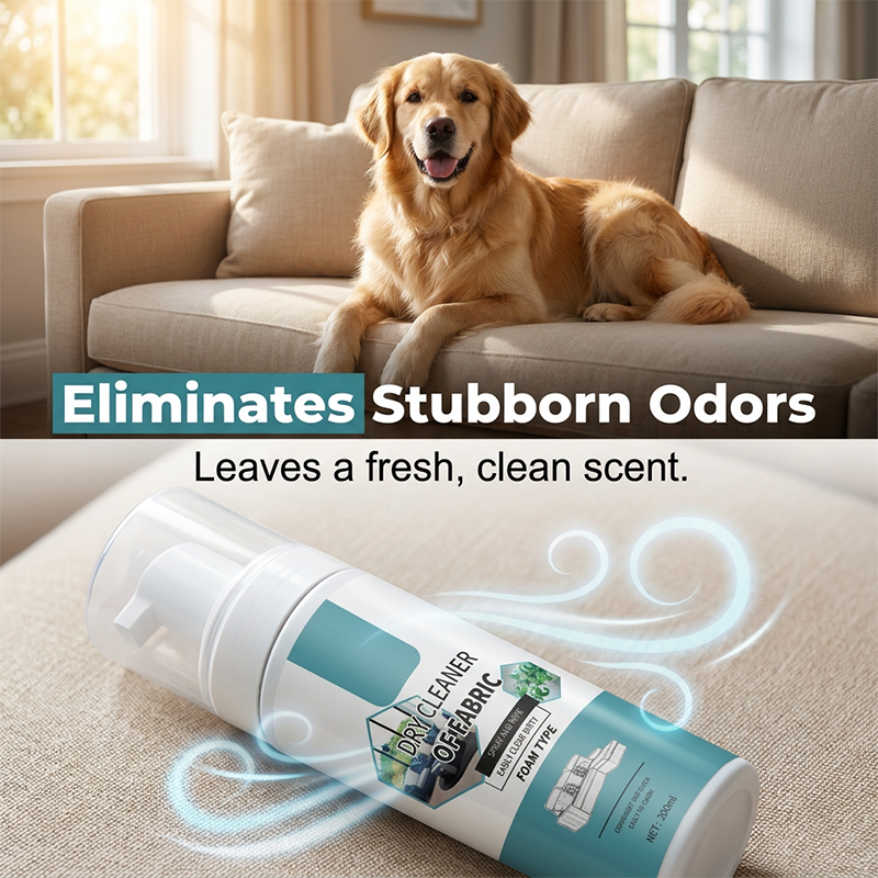 Lift Stains Instantly! No-Rinse Quick-Dry Fabric Foam Cleaner
