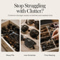 Organize Sunglasses Instantly! PU Leather Multi-Slot Case