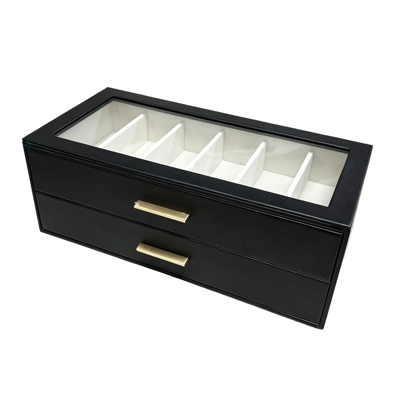 Organize Sunglasses Instantly! PU Leather Multi-Slot Case
