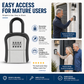 Store Keys Securely Instantly! No-Rust Weatherproof 4-Digit Lock Box