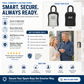 Store Keys Securely Instantly! No-Rust Weatherproof 4-Digit Lock Box
