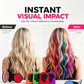 Color Hair Instantly! No-Clump Washable Slide-On Chalk