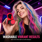 Color Hair Instantly! No-Clump Washable Slide-On Chalk