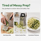 Spiral Any Veggie Instantly! No-Slip 4-in-1 Storage Slicer