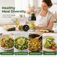 Spiral Any Veggie Instantly! No-Slip 4-in-1 Storage Slicer