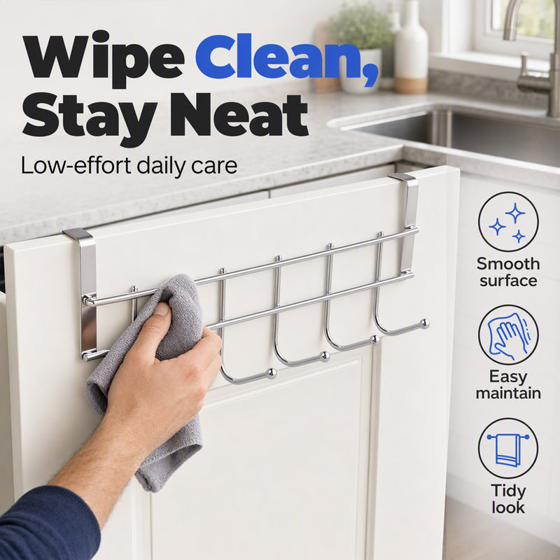 Heavy Duty Over Door Hook Rack
