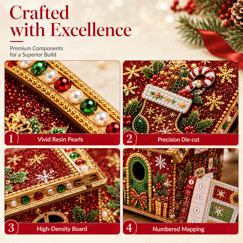 Craft Holiday Decor Instantly! No-Mess 3D Pearl Art Kit