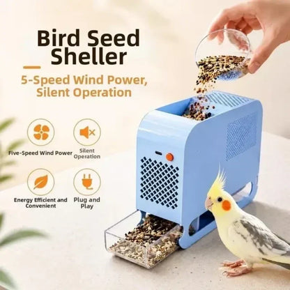 Separate Seed Husks Instantly! Silent No-Mess Bird Seed Cleaner