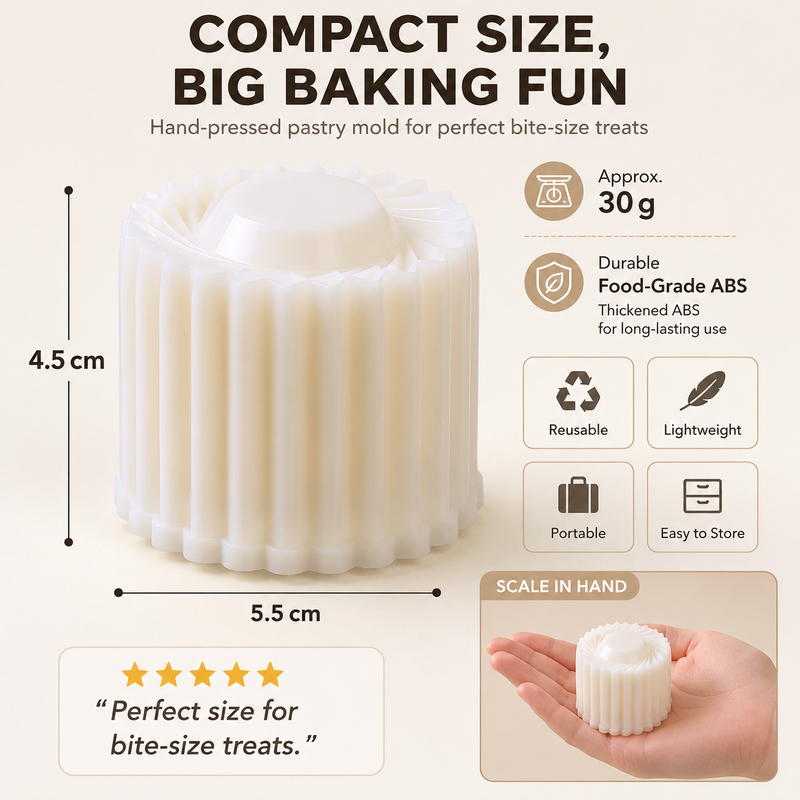 Shape Pastries Instantly! No-Stick Double-Sided Detachable Mold