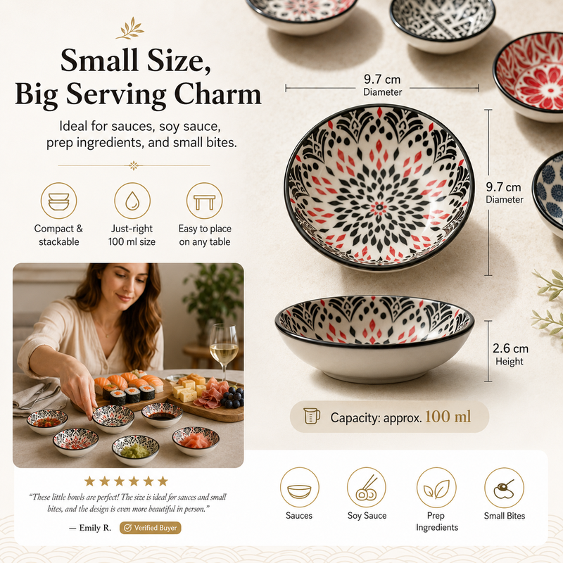 Bohemian Ceramic Sauce Dish