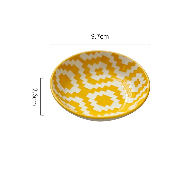 Bohemian Ceramic Sauce Dish