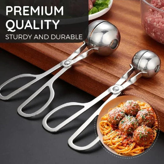 Shape Perfect Meatballs Instantly! One-Press Stainless Steel Maker
