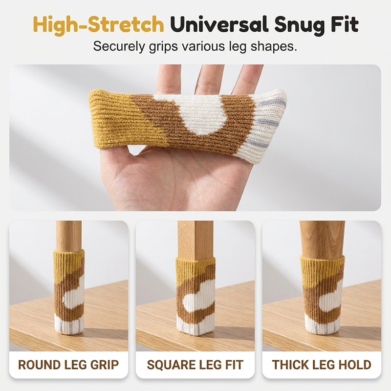 Double-Layer Thickened Furniture Socks for Tables & Chairs
