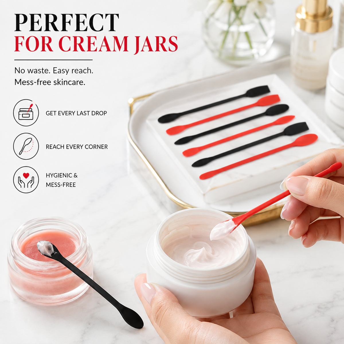 Mini Silicone Spatula Set for Makeup and Skincare