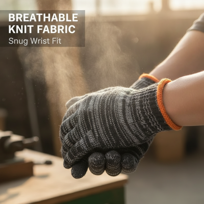 10G Durable Knitted Work Gloves