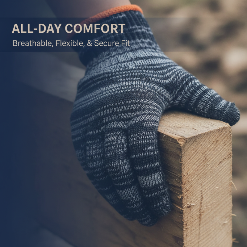 10G Durable Knitted Work Gloves