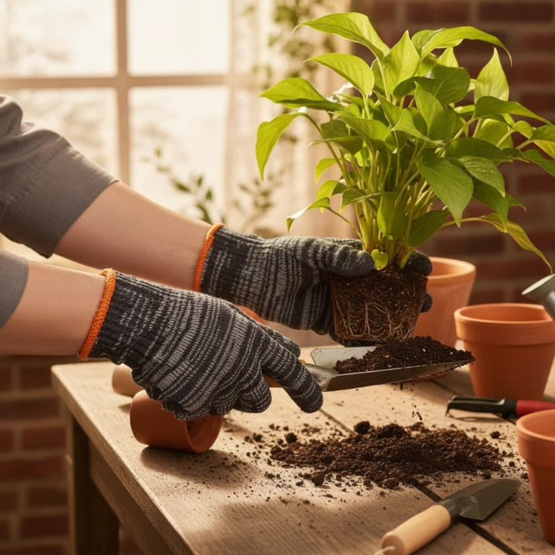 10G Durable Knitted Work Gloves